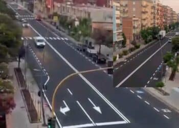 Quartu, ecco il nuovo volto di viale Colombo: al via i lavori per tracciare la segnaletica orizzontale