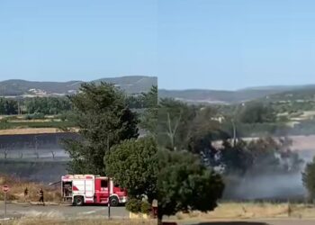 Ussana, grosso incendio minaccia la sede del Servizio Civile Universale