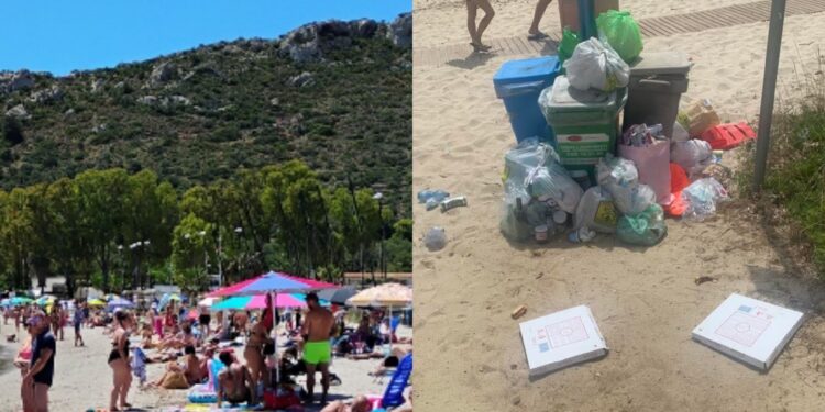 Estate cafona dal Poetto a Costa Rei: fumatori incivili, ombrellone selvaggio e cestini straripanti