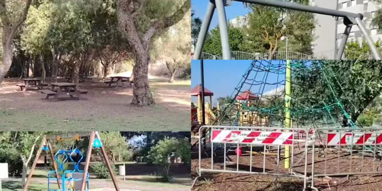 Assemini, il parco comunale abbandonato e preso di mira dai vandali