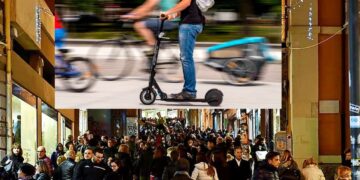 Cagliari, rischia di essere travolto da un monopattino nelle vie dello shopping