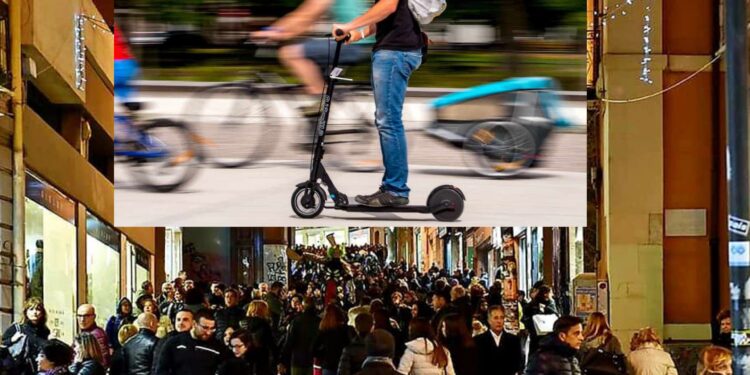 Cagliari, rischia di essere travolto da un monopattino nelle vie dello shopping