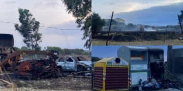 Incendio a Serramanna, l’accusa del sindaco: “Chi ha fatto questo è un criminale”