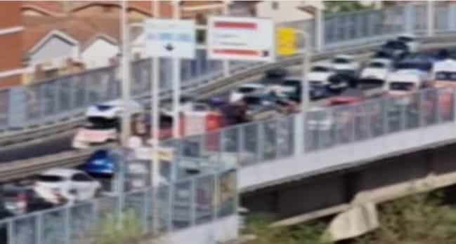 Cagliari, tamponamento sull’Asse Mediano: traffico impazzito