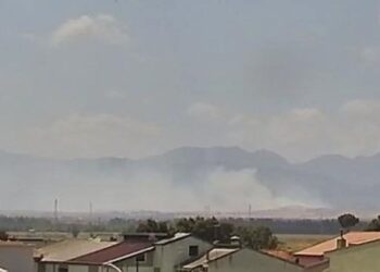 Paura a Villacidro, riparte l’incendio che due giorni fa ha divorato 500 ettari di vegetazione: in azione due Canadair