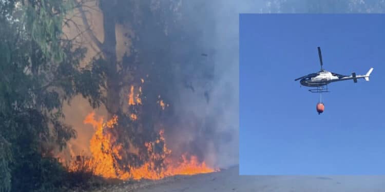 Paura a Settimo San Pietro, un grosso incendio ha già divorato ettari di terreno in località Su Padru: “Un disastro”