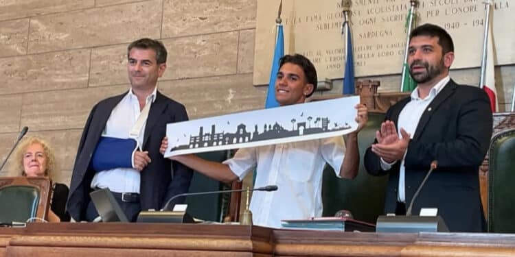 Cagliari celebra Luca Palmas: il giovanissimo che ieri ha salvato una vita al Poetto
