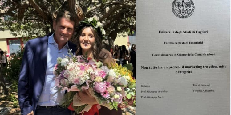 La figlia di Nicola Riva si laurea con una tesi su nonno Gigi: “Un momento di grande intensità emotiva”