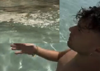 Tuerredda, la denuncia del creator Alessandro Meloni: “Le acque nere delle barche a riva, è possibile contaminare così?”