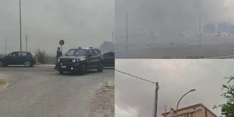 Un pomeriggio di fuoco e paura nel Medio Campidano: Serramanna, Villacidro, Vallermosa assediate dalle fiamme
