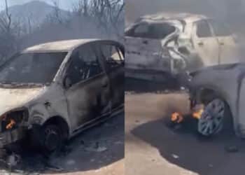 Villasimius, evacuati con i gommoni i bagnanti a Punta Molentis e centinaia di macchine bruciate : “È un miracolo che non sia morto qualcuno”