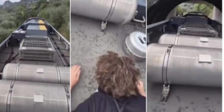 Salgono sul treno in corsa e si filmano: la nuova assurda sfida social