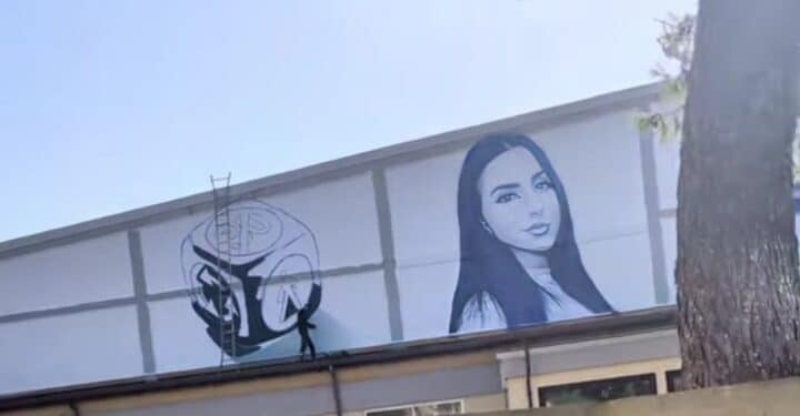 Selargius, nella scuola elementare a Su Planu il murale sulla sicurezza stradale