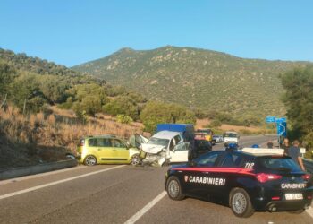 Terribile incidente sulla 125 a Geremeas, quattro auto coinvolte e 9 feriti gravi: ci sono anche due bambini