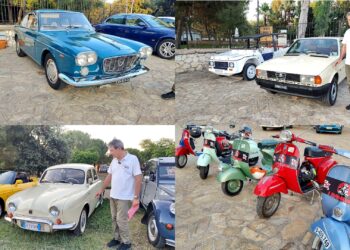 Uta, auto e moto d’epoca in passerella nel parco Santa Maria