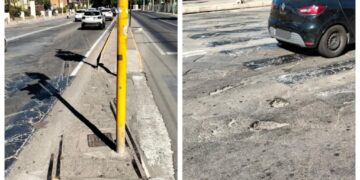 Cagliari, la nuova via Roma peggiora col fondo stradale ko e tante incognite: dove passeranno i pullman e le auto?