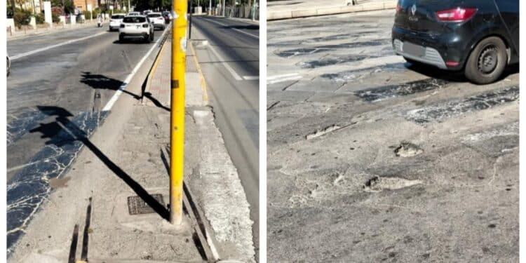 Cagliari, la nuova via Roma peggiora col fondo stradale ko e tante incognite: dove passeranno i pullman e le auto?