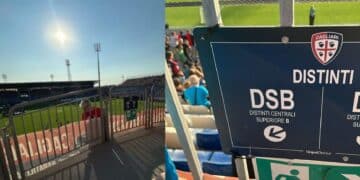 Cagliari, vista inferriata in seconda fila: polemica alla Unipol Domus al torneo per Gigi Riva