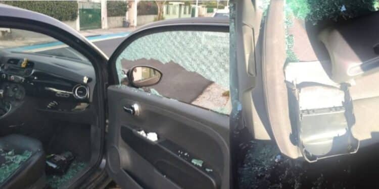 Selargius, strage quotidiana di auto: vetri rotti e furti a ripetizione per trovare oggetti da rivendere