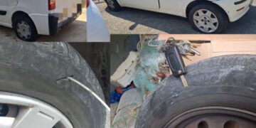 Cagliari, raid notturno contro le auto in via Cinquini: “Gomme squarciate e 400 euro di danni al furgone di mio padre”