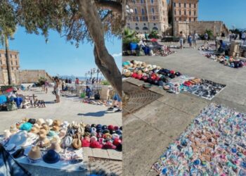 Cagliari, souvenir e cappellini smerciati senza autorizzazione al Bastione: “Così si danneggiano i commercianti onesti”