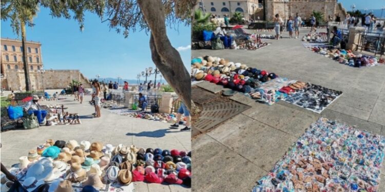 Cagliari, souvenir e cappellini smerciati senza autorizzazione al Bastione: “Così si danneggiano i commercianti onesti”
