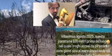 Da Striscia la Notizia a Punta Molentis, Valerio Staffelli in viaggio dove tutto è stato bruciato