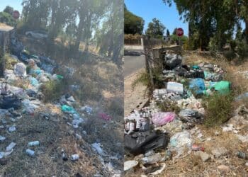 Flumini di Quartu, una discarica abusiva in via dei Narcisi