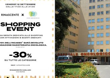 Cagliari, una serata di shopping per beneficenza: il ricavato alla Radioterapia oncologica
