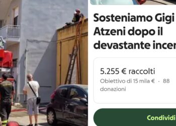 Sos a Monserrato, aperta una raccolta fondi per aiutare Luigi Atzeni: è l’uomo rimasto gravemente ustionato nell’incendio della sua abitazione