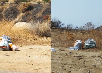 Dopo il rogo spuntano i rifiuti abbandonati dagli incivili: nuovo sfregio contro la natura a Punta Molentis
