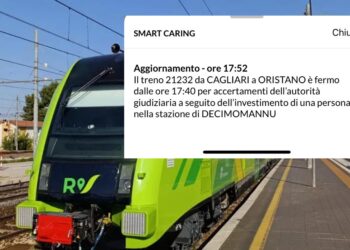 Dramma tra Decimomannu e Villasor, una persona è stata investita dal treno: subito sospesa la circolazione ferroviaria