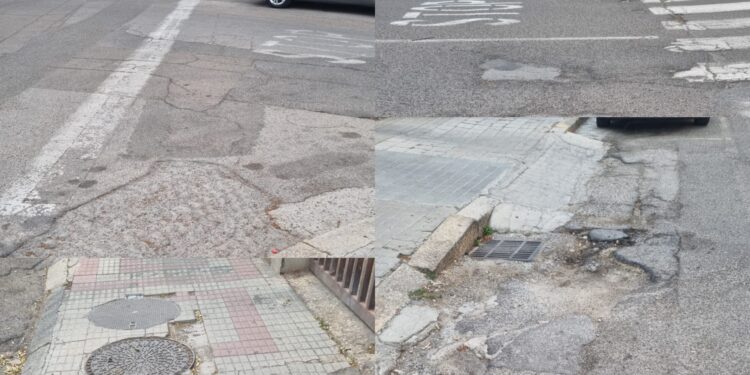 Strade e marciapiedi ko a Cagliari: “Pericolo per pedoni, ciclisti e automobilisti, subito una verifica tecnica urgente delle strade più pericolose”