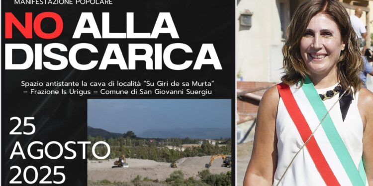 San Giovanni Suergiu, centinaia di persone in marcia contro la discarica dei rifiuti pericolosi