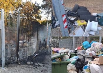 Sinnai, l’isola ecologica in fiamme: ignoti hanno polverizzato parte dei rifiuti