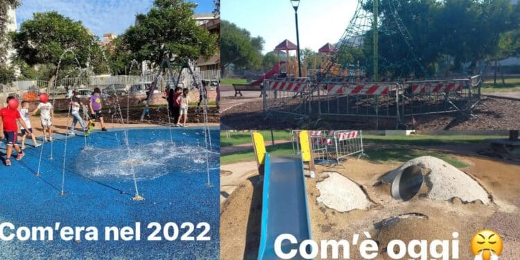 Assemini, sporcizia e pericoli nel grande parco delle Terrecotte