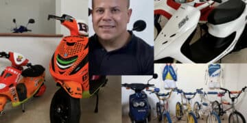 Cagliari, agente di commercio con la passione delle due ruote anni 80/90: museo quasi pronto, nuovi pezzi si aggiungono alla collezione