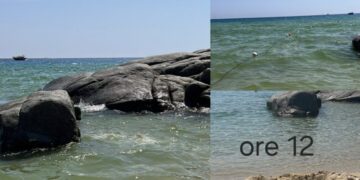 Solanas, sversamento di liquami in riva, patina in superficie e odore di “fogna”: avvisate le autorità (VIDEO)