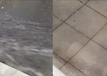 Senorbì sotto la grandine, violenta bomba d’acqua e in pochi minuti le strade si trasformano in fiumi in piena