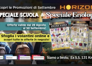 Horizon a Sestu lancia le promozioni di settembre: “Speciale Scuola” e “Speciale Enologia”, due mondi in un solo store