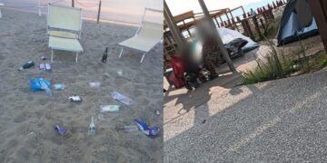 Cagliari, Poetto preso d’assalto dagli incivili: ecco l’indecoroso spettacolo