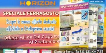 Ferragosto a piccoli prezzi: da Horizon Sestu offerte imperdibili per mare, casa e ritorno a scuola 