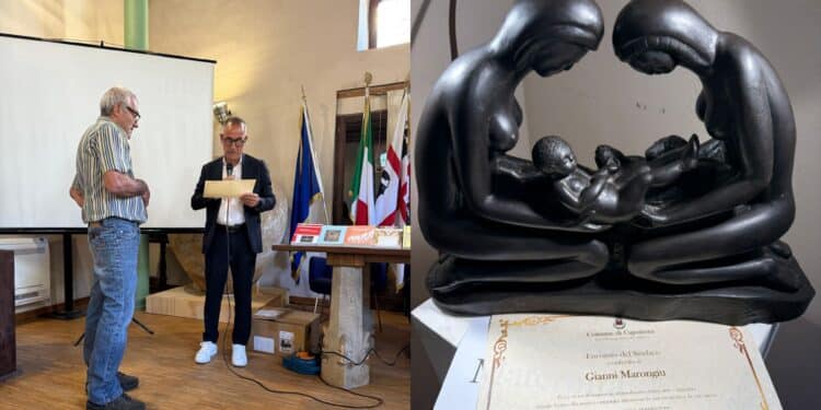 Capoterra, encomio per Gianni Marongiu, l’artista locale che con le sue mani trasforma le pietre in opere d’arte