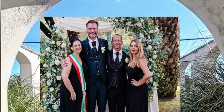 Nozze arcobaleno alle terme di Santa Maria Aquas per Carlo e Mirko