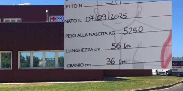 Oristano, record al San Martino: nata una piccola di oltre 5 kg