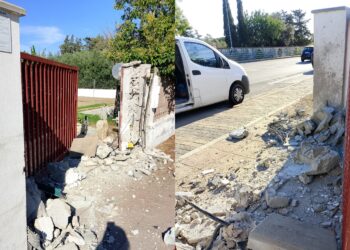 Quartu, auto sfonda cancello e muro di un’abitazione: “Corrono come pazzi”