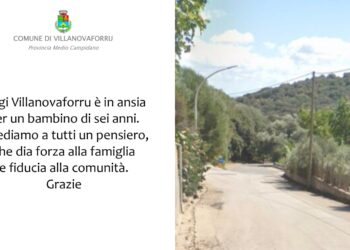 Villanovaforru prega per il piccolo di 6 anni: “Chiediamo a tutti un pensiero”