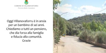 Villanovaforru prega per il piccolo di 6 anni: “Chiediamo a tutti un pensiero”