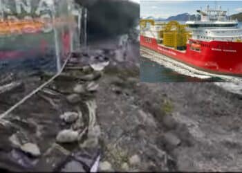 Quartu, arrivata a Terra Mala la nave per la posa dei cavi del Tyrrhenian Link