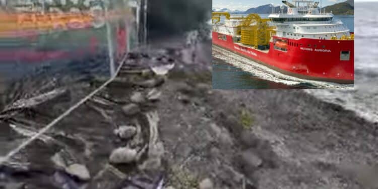 Quartu, arrivata a Terra Mala la nave per la posa dei cavi del Tyrrhenian Link